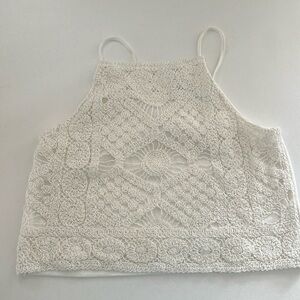 NWT Lace White Crop Top